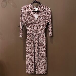 Monteau Brown Floral Dress